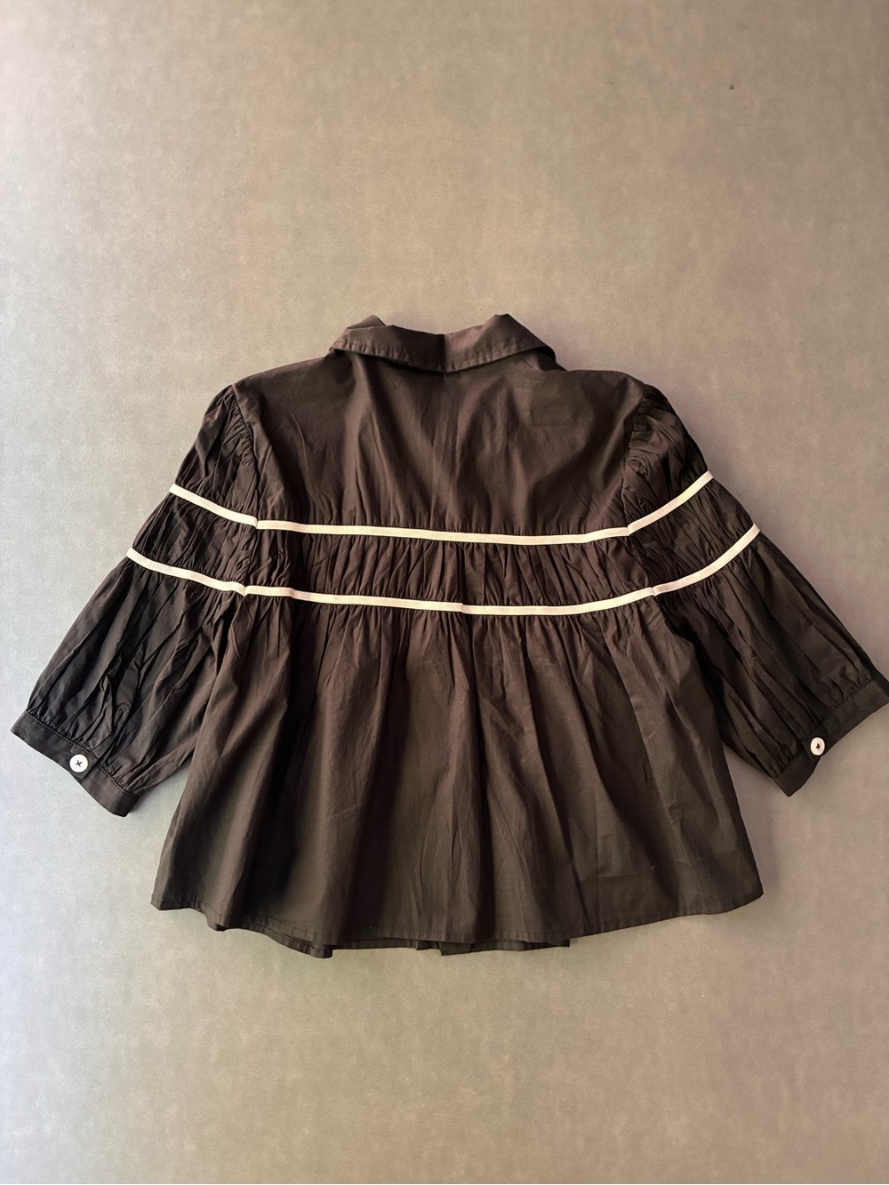 Maeve for Anthropologie The Leandra Shirred Yoke Blouse - Picture 4 of 11